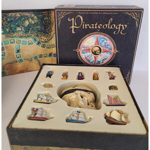 Pirateology‎ Board Game, VGC, 2007, PIRATE GAMe, Missing 1 Coin & Instructions